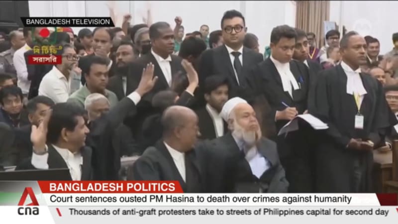 Former Bangladesh PM Hasina sentenced to death over crackdown on student protests