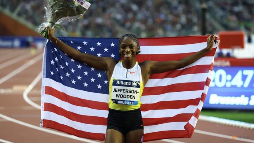 Jefferson-Wooden crushes 100m field again in Brussels
