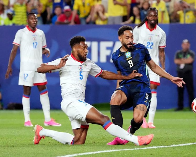 Brazil's Cunha scores twice in 3-0 win as Haiti eliminated at World Cup