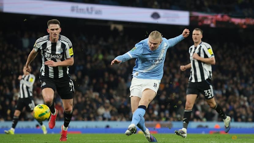 Ruthless Man City thump Newcastle to reach League Cup final
