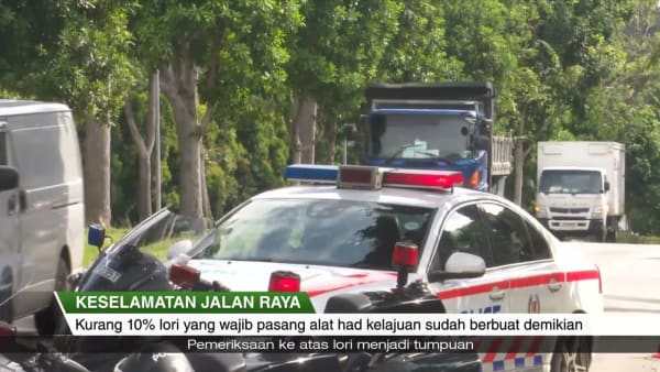 Keselamatan Jalan Raya – Kurang 10% lori yang wajib memasang alat had kelajuan, sudah melakukannya