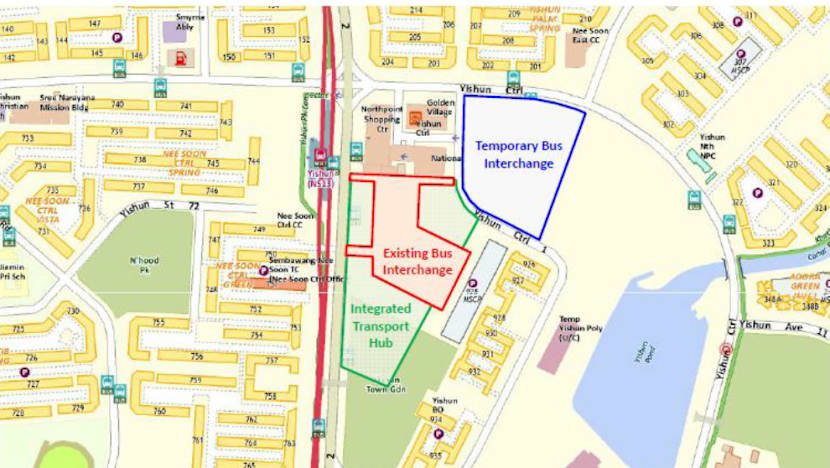 Yishun to get transport hub upgrade, temporary interchange to operate from March 14