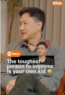 CNA’s Steven Chia and his 16-year-old son should form a comedy duo. 🤣  Catch the Talking Point host and Joshua on the latest ep of DNA now! Available on Mediacorp Entertainment on YouTube and mewatch. Link in bio #8dayssg #8dayssgIntv #stevenchia #fame #fypsg 