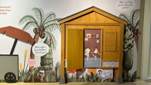 Alami sendiri suasana rumah kampung di pameran interaktif Biennale Kanak-Kanak 2025