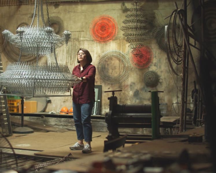 This Thai artist creates large scale works of art from unwanted scrap metal