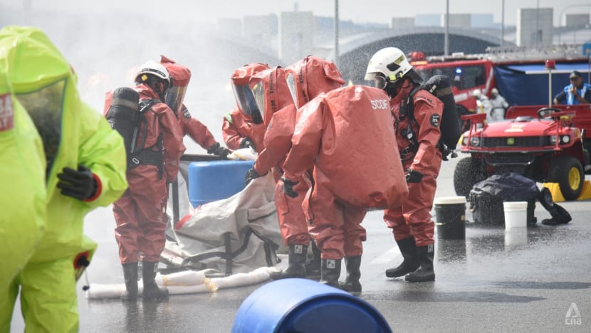 How a chemical spill on the Tuas Second Link gets contained How a chemical spill on the Tuas Second Link gets contained