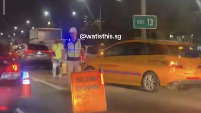 PIE五车连环撞  一人受伤