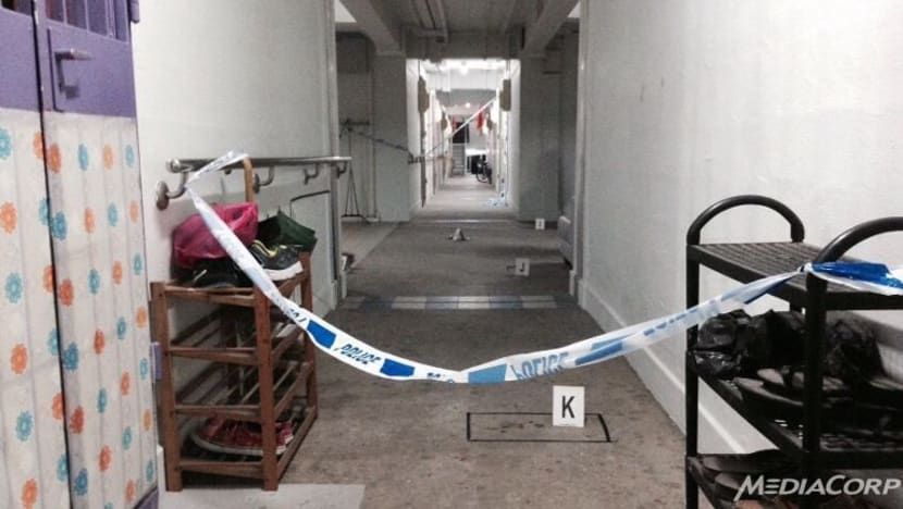 Man set Marsiling flat on fire after slashing others