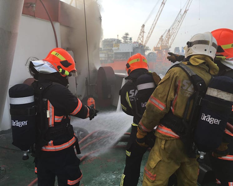 70 SCDF personnel battle 'deep seated fire' at Tuas Boulevard Yard