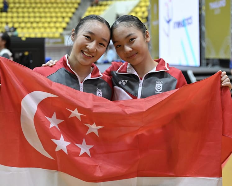 Sisters shine for Singapore as Amanda and Emma Yap clinch artistic gymnastics silvers at SEA Games
