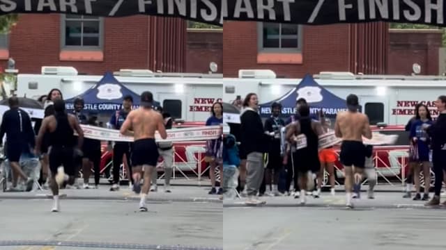 还没冲线先庆祝胜利 美国选手最后几步被反超