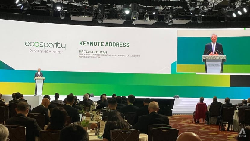 Businesses need to incorporate decarbonisation, climate risks into strategies to remain competitive: Teo Chee Hean Businesses need to incorporate decarbonisation, climate risks into strategies to remain competitive: Teo Chee Hean