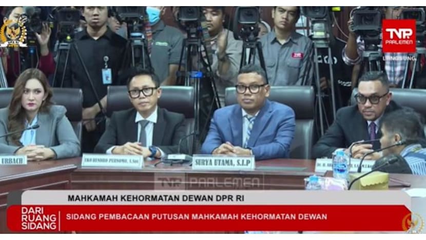 Hasil sidang MKD: Sahroni, Eko Patrio, Nafa diskorsing 3-6 bulan, Uya Kuya lolos