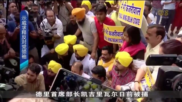 印度大批示威者 求释反对党领袖
