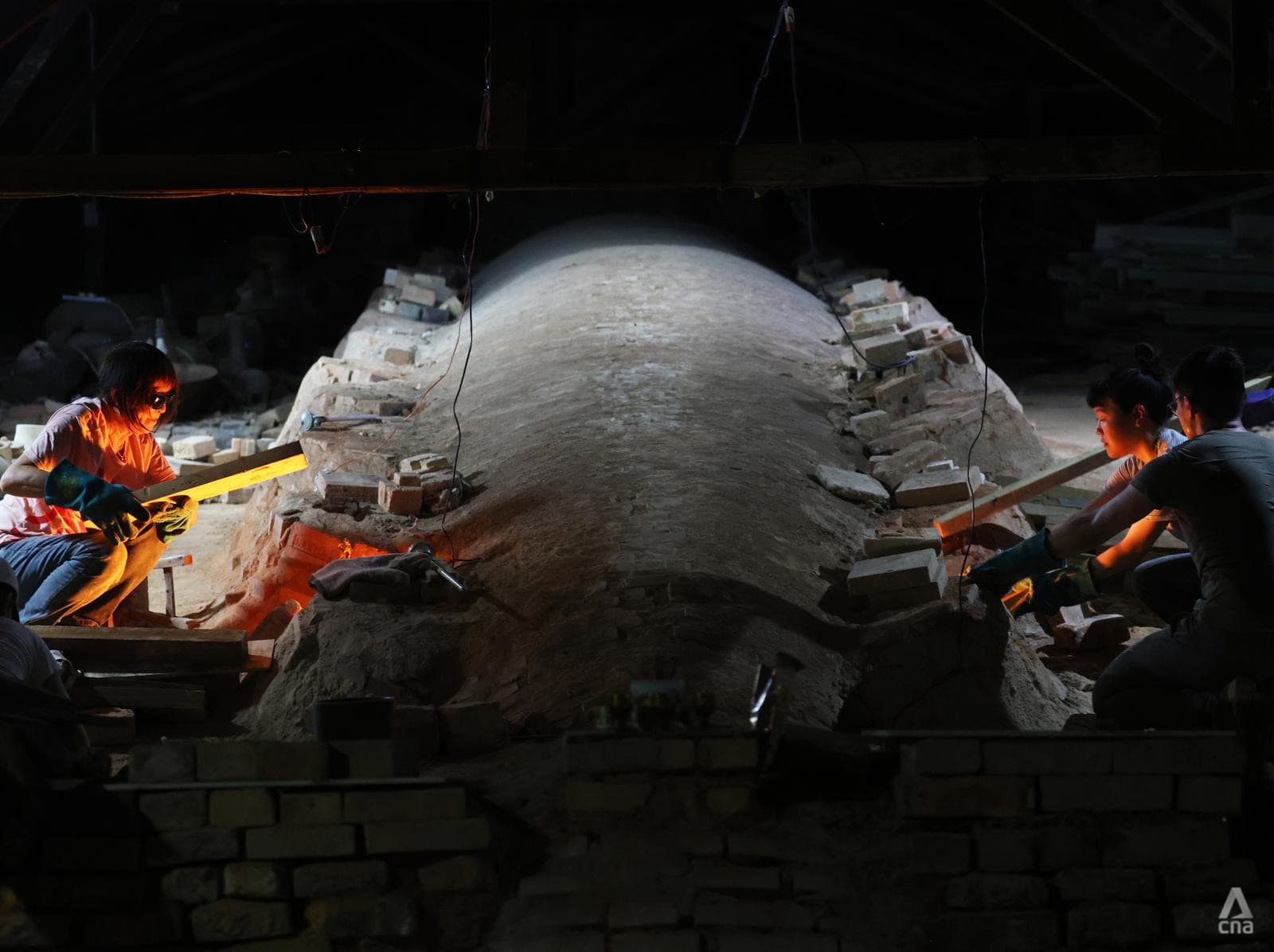 In Pictures: Inside a dragon kiln where temperatures go up to 1,300°C