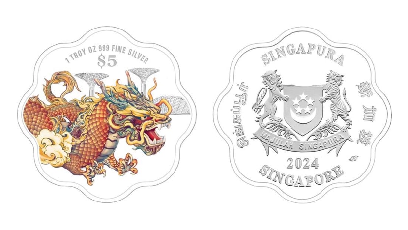2024 Year of the Dragon coins featuring Gardens by the Bay unveiled by MAS 2024 Year of the Dragon coins featuring Gardens by the Bay unveiled by MAS