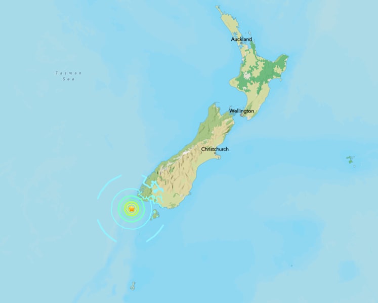 Magnitude 6.7 earthquake shakes New Zealand's South Island