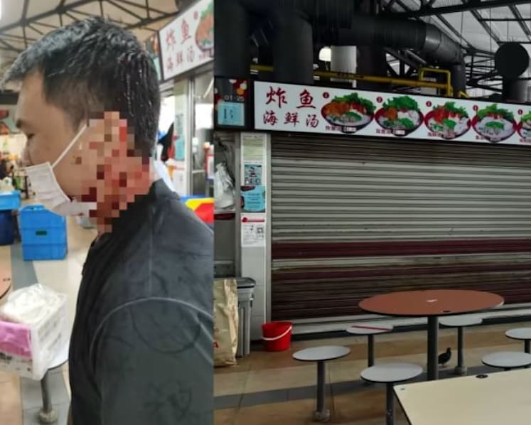 Tanglin Halt fish soup stall owner gets jail after attacking rival, fracturing his skull, hand and wrist