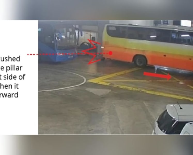 Worker dies after being crushed between pillar and moving bus in Kranji; 32nd workplace fatality in 2022