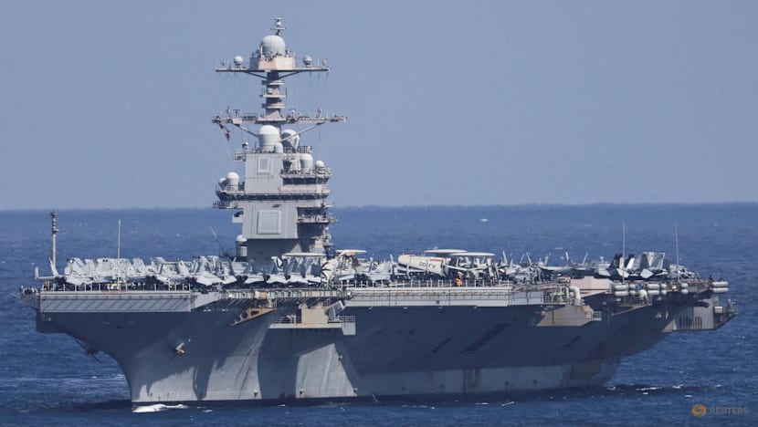 Two US sailors injured after non-combat fire aboard carrier in Red Sea