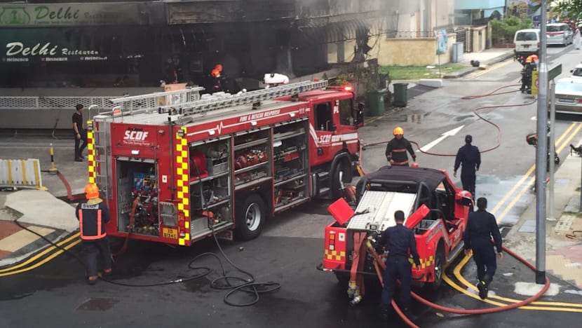 Fire breaks out at Serangoon Road hotel