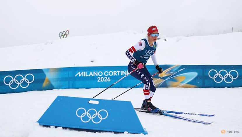 Crosscountry-Diggins glitters up for final Games with lucky throwback