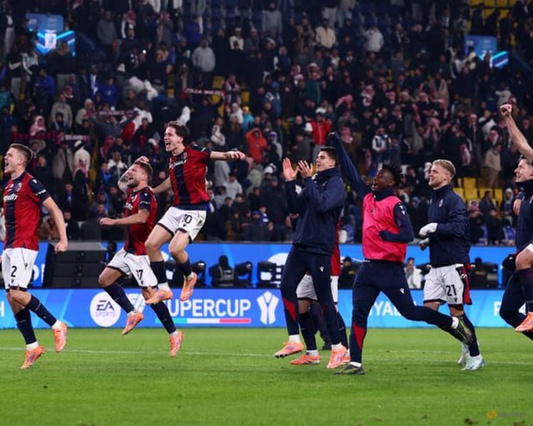 Bologna edge Inter on penalties to reach Italian Super Cup final