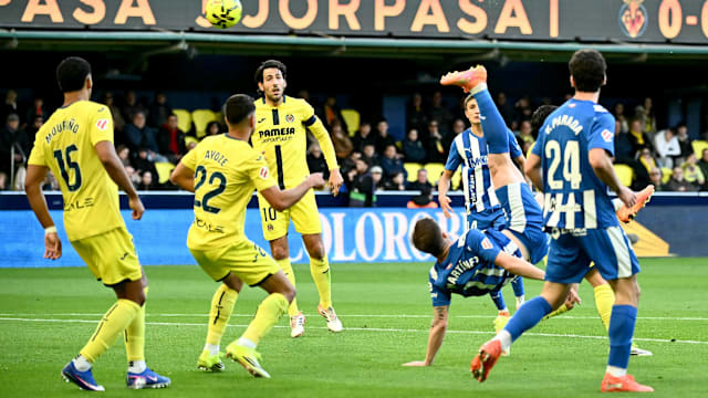 西甲：比利亚雷亚尔3比1轻取阿拉维斯 升上第三