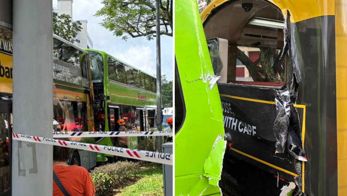44 people taken to hospital after accident involving two buses in Jurong West