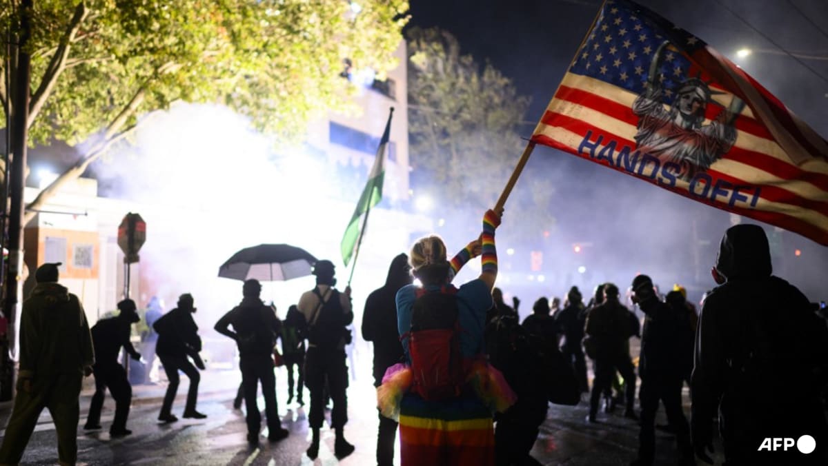 Protesters out in force for anti-Trump 'No Kings' rallies across US