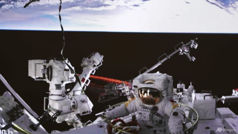 Chinese astronauts go on spacewalk from new station Chinese astronauts go on spacewalk from new station