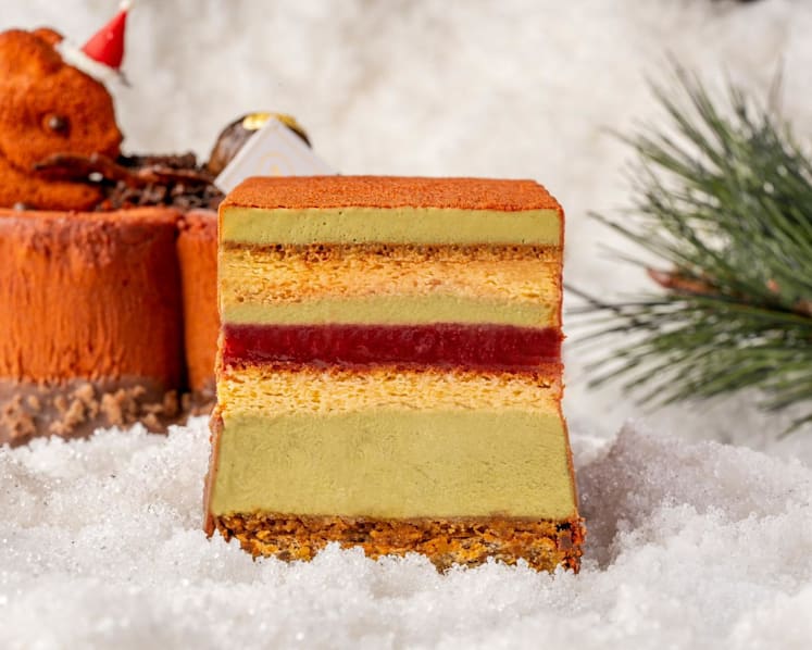 Popular pistachio: Where to get on-trend Christmas cakes, tarts and more in the flavour of the year