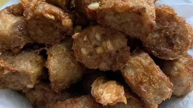 食谱：炸芋香虾春卷
