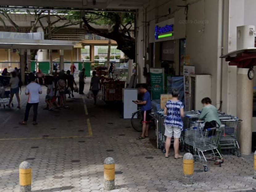 A view of Sheng Siong supermarket located at Block 88 Tanglin Halt Road.