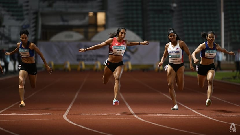Singapore's sprint queen Shanti Pereira successfully retains SEA Games 100m title