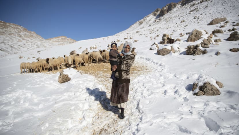 Trapped by snow in a Moroccan mountain village Trapped by snow in a Moroccan mountain village