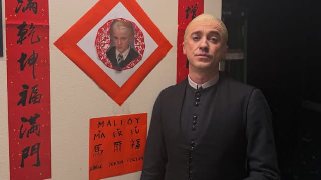 “Draco Malfoy”给大家拜年啦！网友爆笑：春联谁给他的