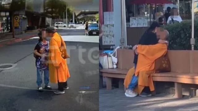 台湾“和尚”街头拥吻女子后 再度被拍到亲密举动