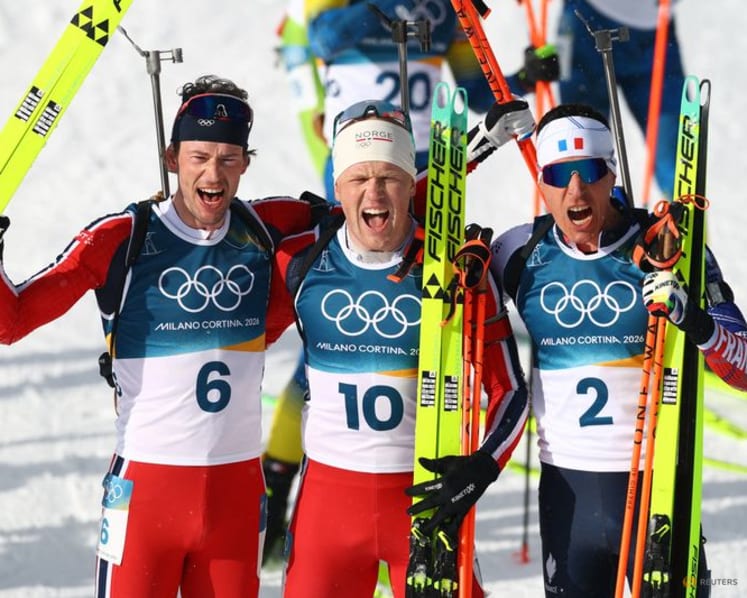 Biathlon-Dale-Skjevdal's perfect shooting gives Norway record gold tally