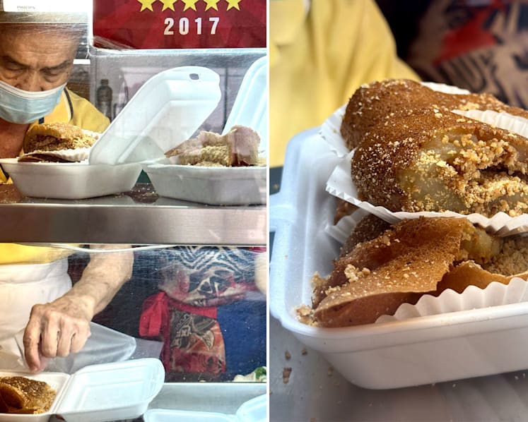 Elderly min jiang kueh hawkers open stall at 3.30am to sell pancakes made from house-made yeast