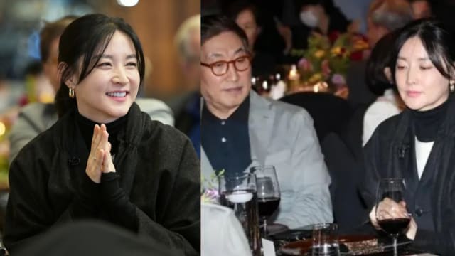 与老公罕见合体亮相　李英爱冻龄美貌吸睛
