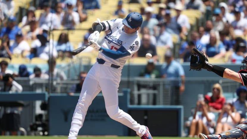 Baseball-Ohtani aims to break Dodgers' consecutive HR record as team hits the road