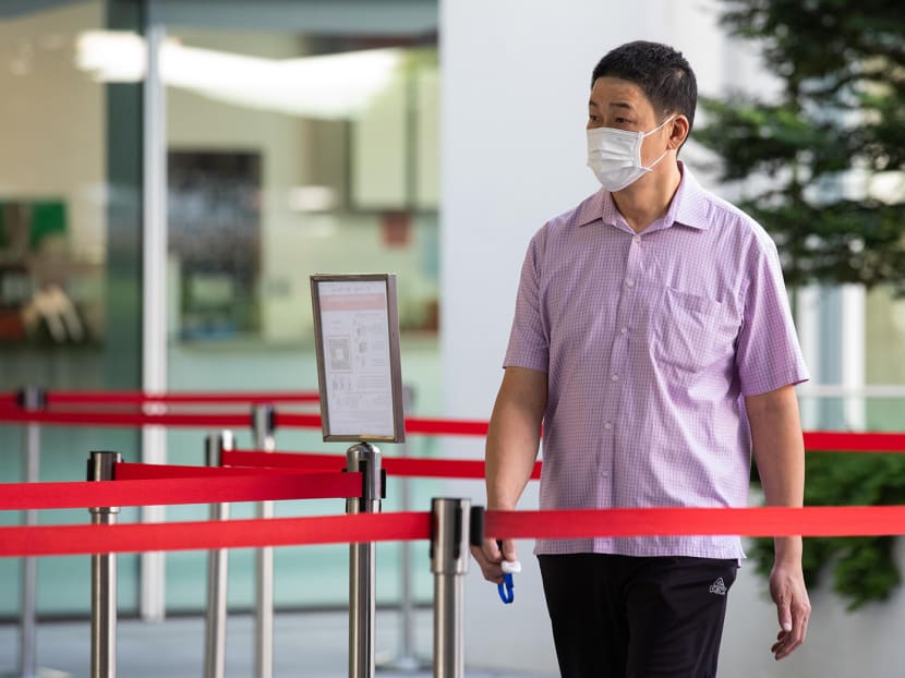 Ong Boon Chuan arriving at the State Courts in June 2021.
