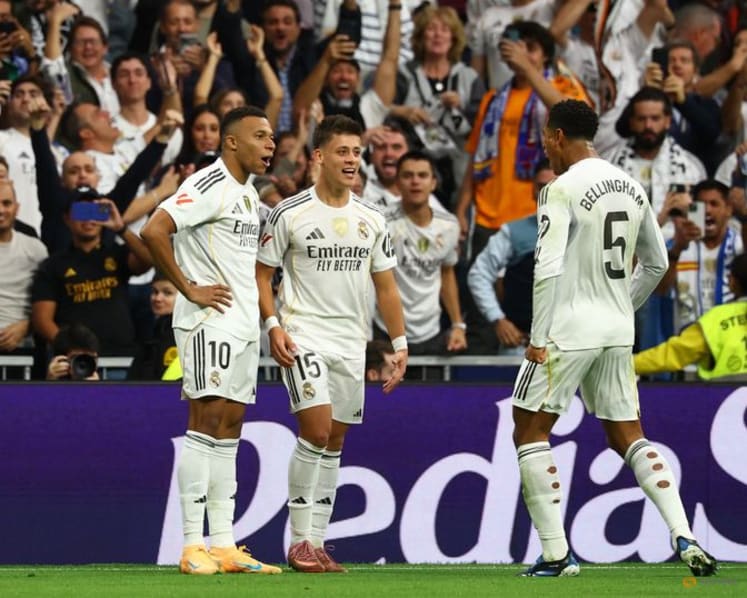 Mbappe and Bellingham strike as Real Madrid edge Barcelona 2-1 in fiery El Clasico