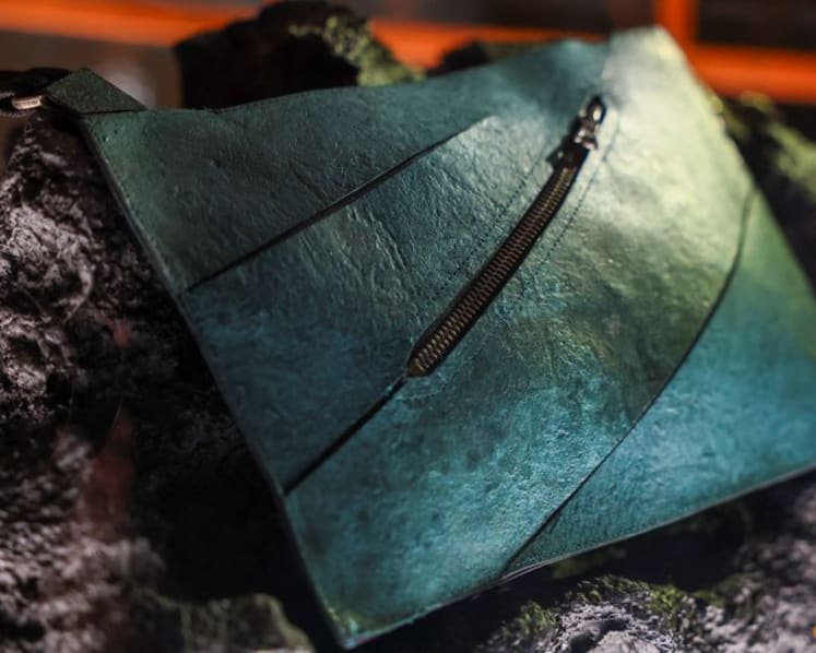 Dinosaur collagen used to create one-of-a-kind handbag