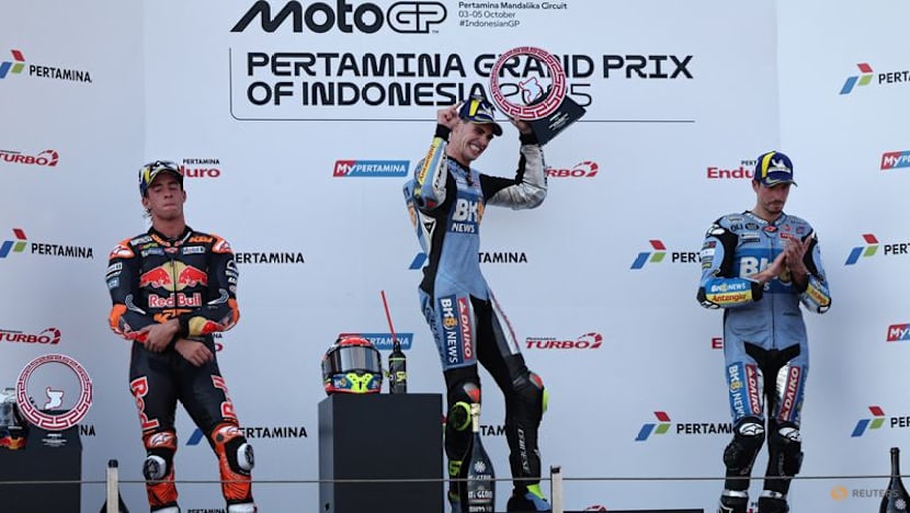 Rookie Aldeguer wins Indonesia GP as Marquez, Bezzecchi crash
