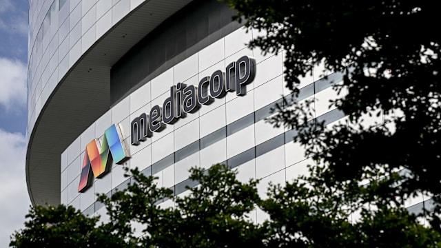 Mediacorp exterior logo facade 06