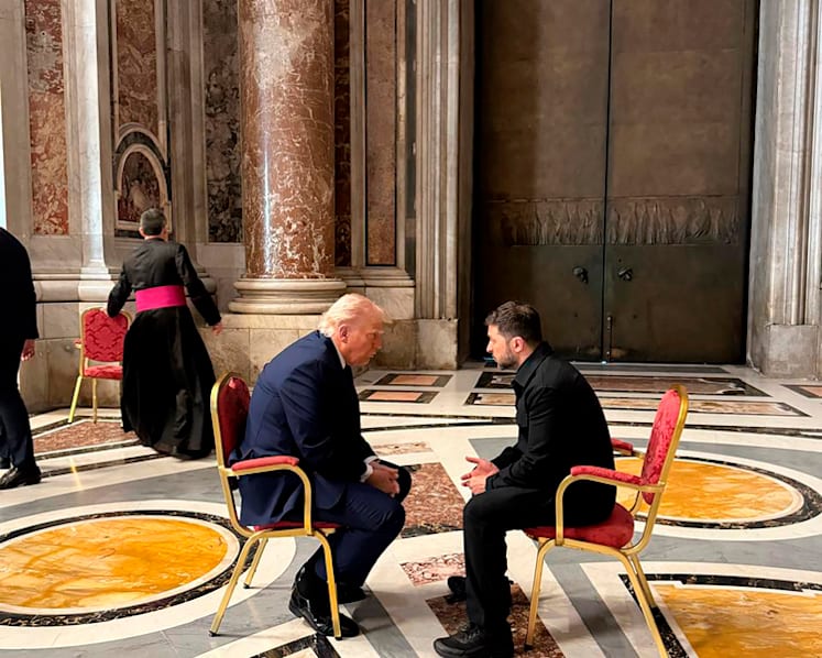 Trump and Ukraine's Zelenskyy have 'very productive' meeting in Rome: US official