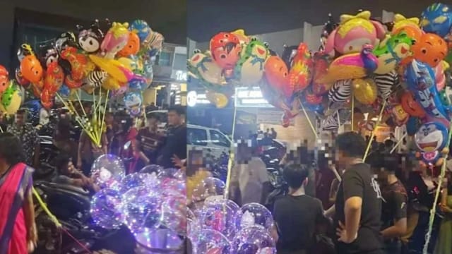 非法小贩气球突爆炸 取缔行动两官员灼伤