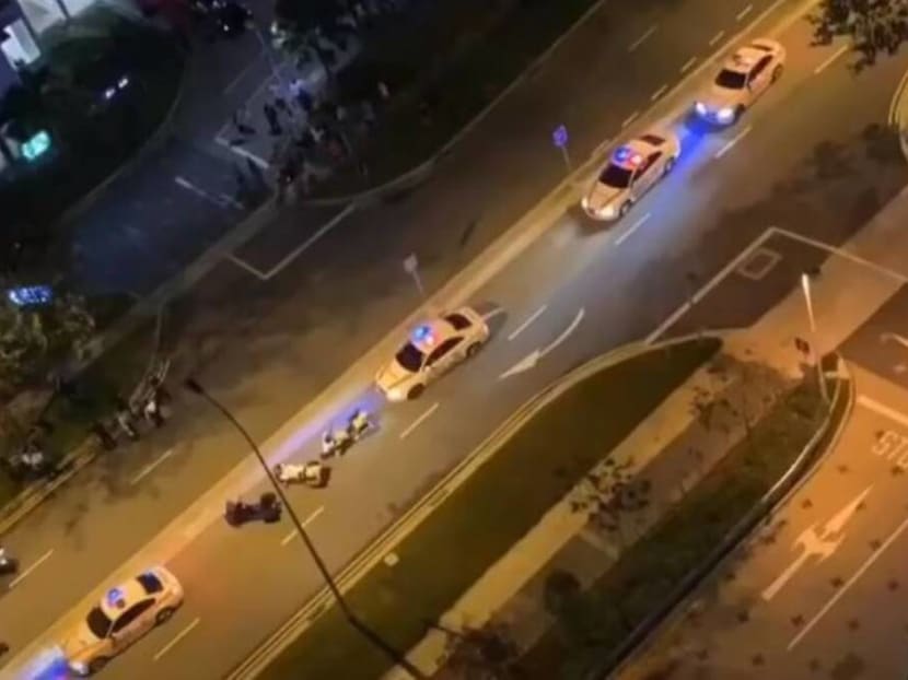 A screengrab of a video of the incident circulating on social media.